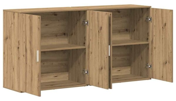 VidaXL Oldalszekrények 2 pcs kézműves tölgy 79 x 38 x 80 cm Faanyag