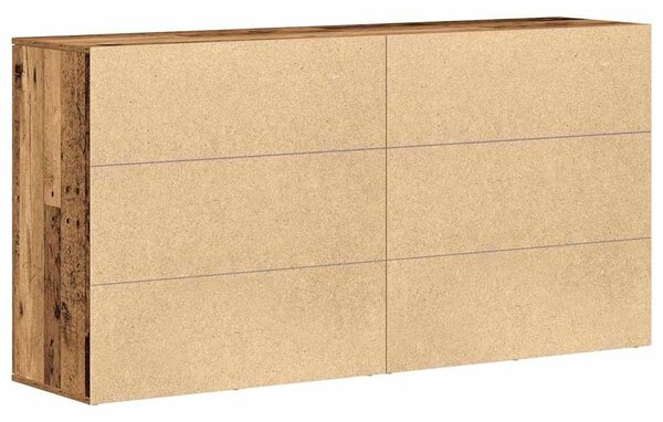 VidaXL Oldalszekrények 2 pcs Régi fa 79 x 38 x 80 cm Faanyag