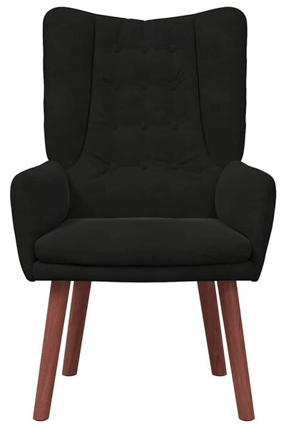 VidaXL karosszék Fekete 63 x 67 x 94 cm Bársony