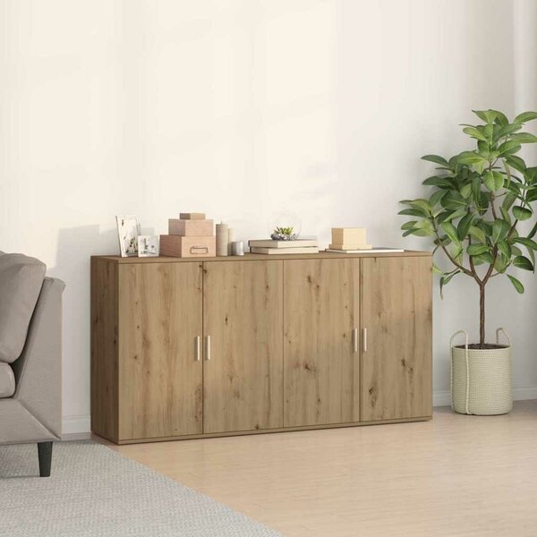 VidaXL Oldalszekrények 2 pcs kézműves tölgy 79 x 38 x 80 cm Faanyag
