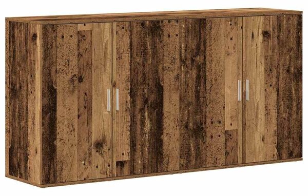 VidaXL Oldalszekrények 2 pcs Régi fa 79 x 38 x 80 cm Faanyag