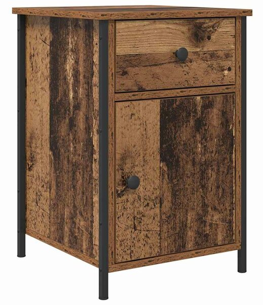 VidaXL Éjjeliszekrény fiókkal 2 pcs Régi fa 40 x 42 x 60 cm Faanyag