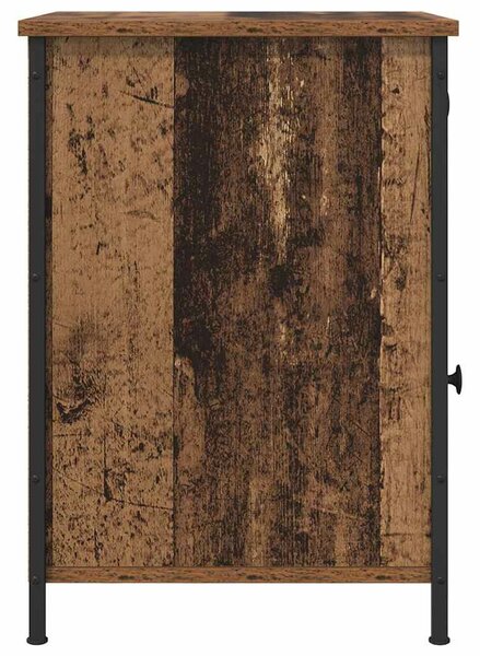 VidaXL Éjjeliszekrény fiókkal 2 pcs Régi fa 40 x 42 x 60 cm Faanyag