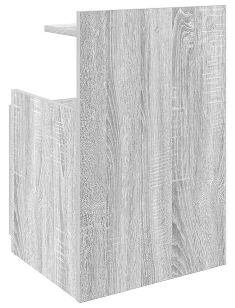 VidaXL 2 db-os szürke Sonoma színű éjjeliszekrény 2 fiókkal 40 x 36,5 x 62 cm