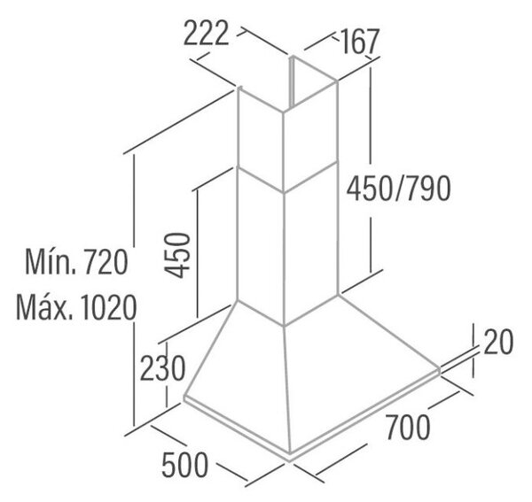 Cata - Páraelszívó OMEGA 700 WH/M fehér