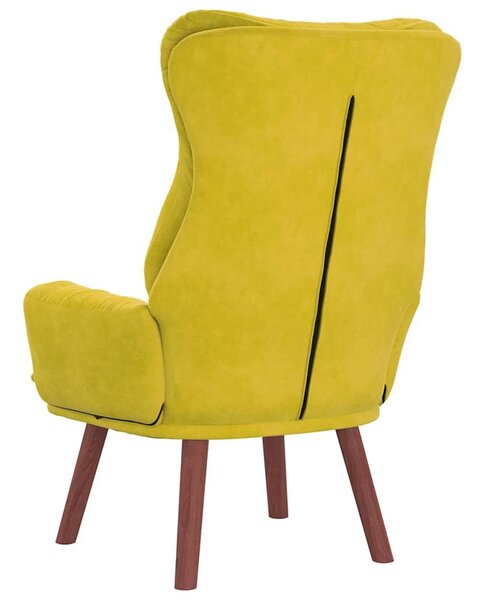 VidaXL Pihenőszék Sárga 69 x 74 x 93 cm Bársony
