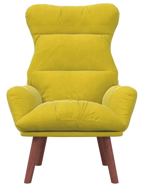 VidaXL Pihenőszék Sárga 69 x 74 x 93 cm Bársony