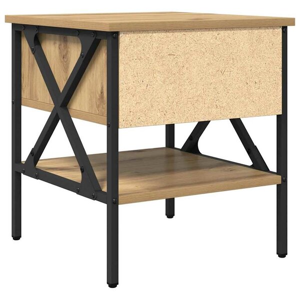 VidaXL Éjjeli szekrény fiókkal 2 pcs kézműves tölgy 40 x 42 x 45 cm