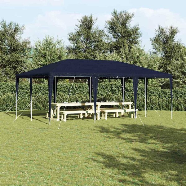 VidaXL Parti Sátor - PE Ponyva, Kültéri Rendezvényekhez, 6x4 m, Kék