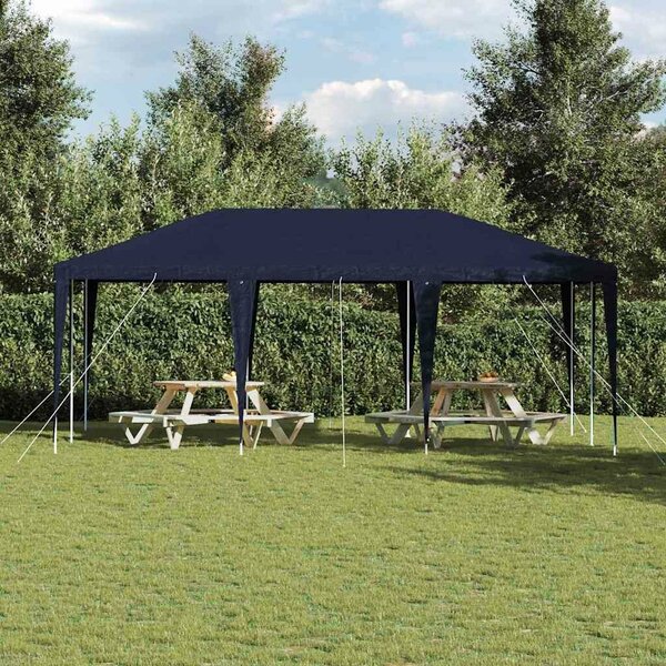 VidaXL Parti Sátor - PE Ponyva, Kültéri Rendezvényekhez, 6x4 m, Kék