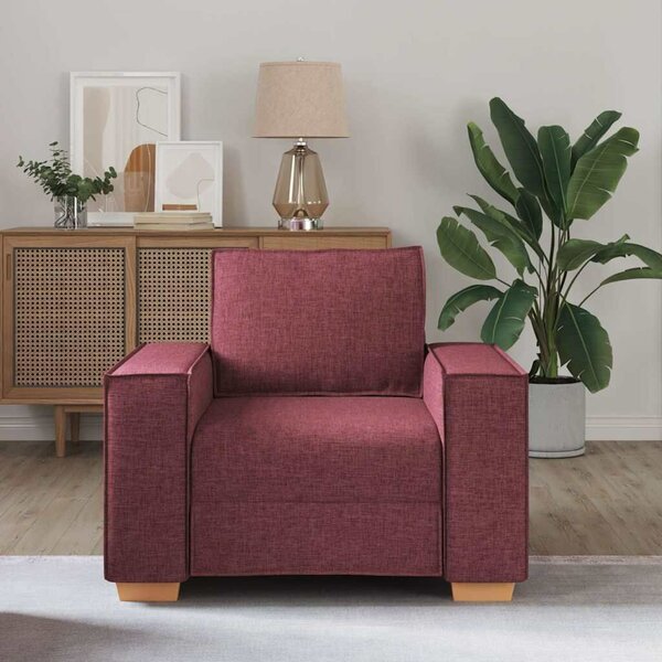 VidaXL bordó színű szövet kanapéfotel 60 cm
