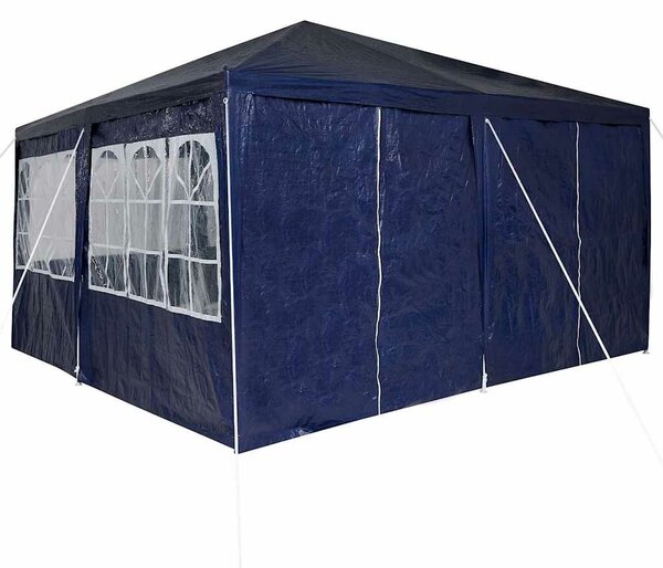 VidaXL Parti Sátor 8 Oldalfal - Kék, 4x4 m, PE