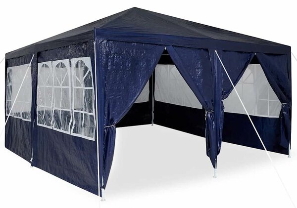 VidaXL Parti Sátor 8 Oldalfal - Kék, 4x4 m, PE