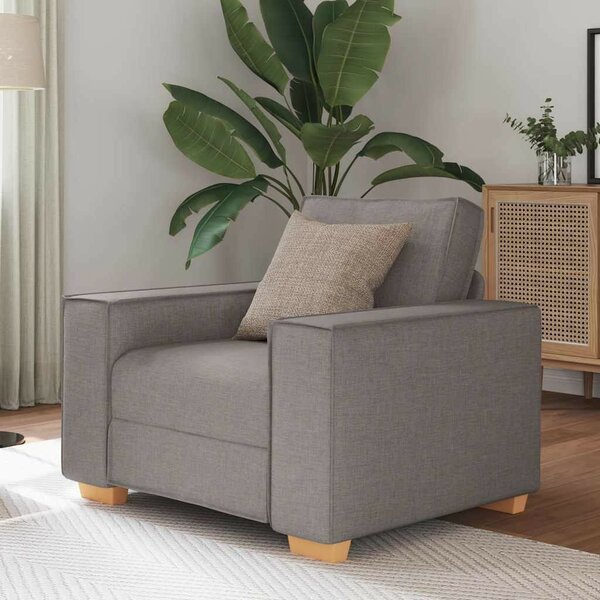 VidaXL bézs szövet kanapéfotel 60 cm