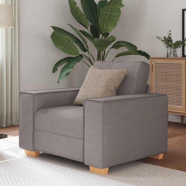 VidaXL bézs szövet kanapéfotel 60 cm