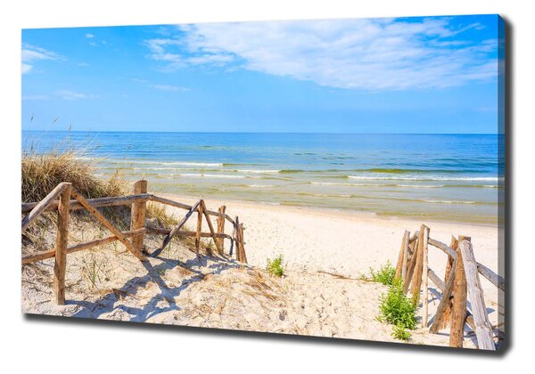 Feszített vászonkép Bejárat a strand