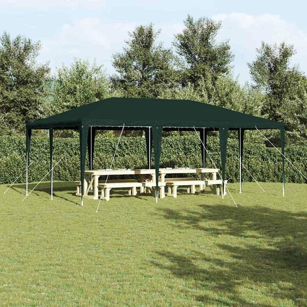 VidaXL Parti Sátor - Zöld - 6x4 m - PE Ponyva