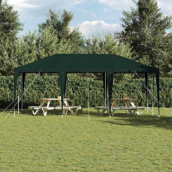 VidaXL Parti Sátor - Zöld - 6x4 m - PE Ponyva