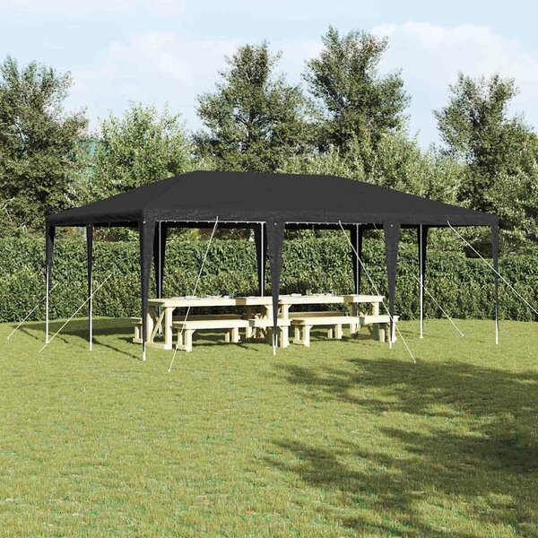 VidaXL Parti Sátor - 6x4 m, PE, Vízálló, Antracit