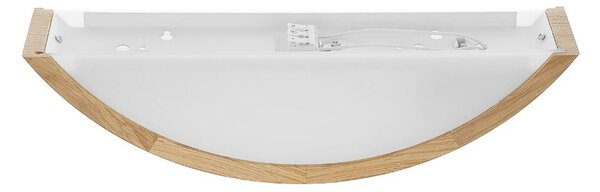 TEMAR LIGHTING Cleo D1DR410 fali világítás, tölgyfa, 41 cm hosszú, E27, dimmelhető, Világos fa, Nappali / Étkező, Fa, Modern