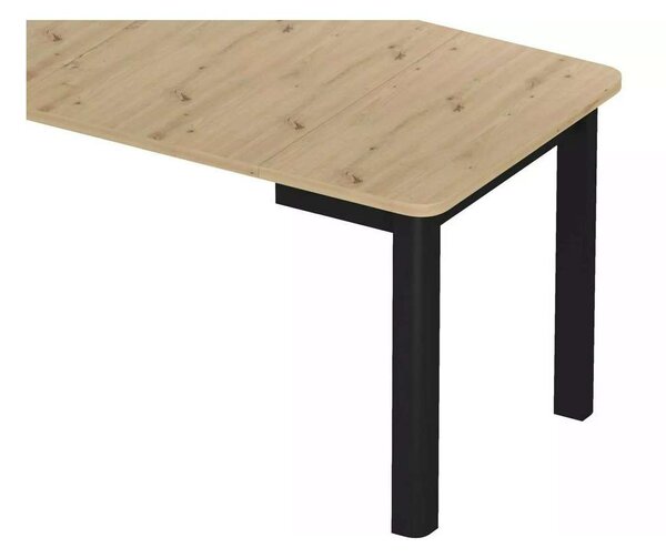 Snyder étkezőasztal 80, artisan tölgy / fekete
