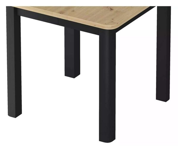 Snyder étkezőasztal 80, artisan tölgy / fekete