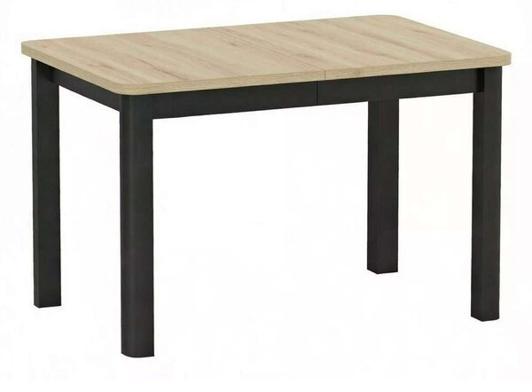 Snyder étkezőasztal 120, artisan tölgy / fekete