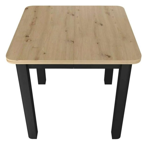 Snyder étkezőasztal 80, artisan tölgy / fekete