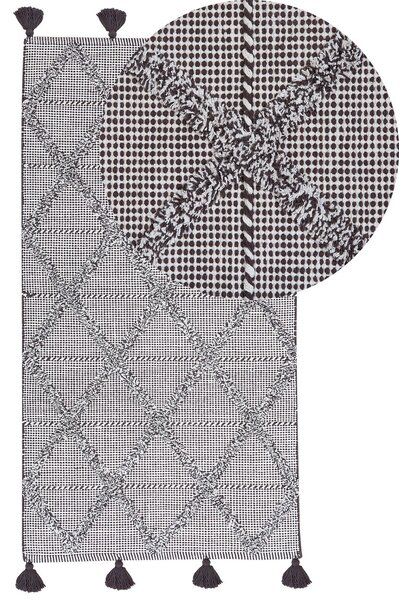 Szőnyeg TUZLA Barna 80 x 150 cm Pamut