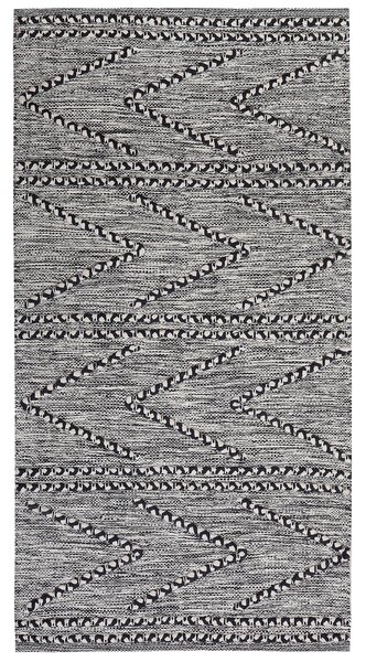 Szőnyeg TERMAL Fekete 80 x 150 cm Pamut