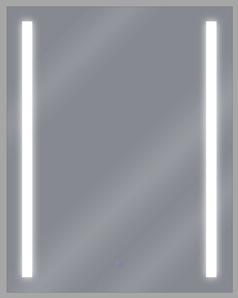 LED fürdőszobai tükör MARTINET 60 cm 80 cm Ezüst