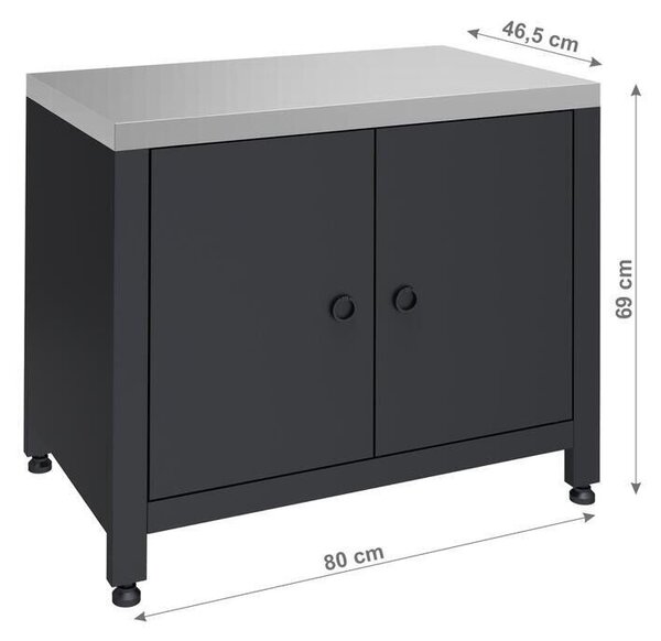 TORINO 2 grill szekrény modul kültéri konyhához 80x47x69cm