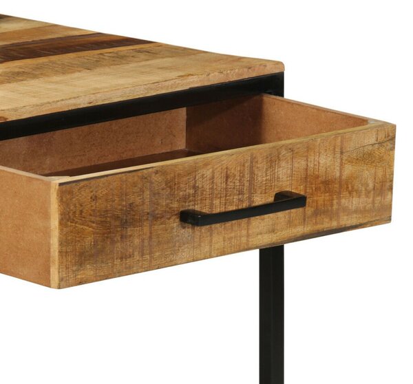 Konzol asztal 100x55x75 cm Tömör durva fa mangó