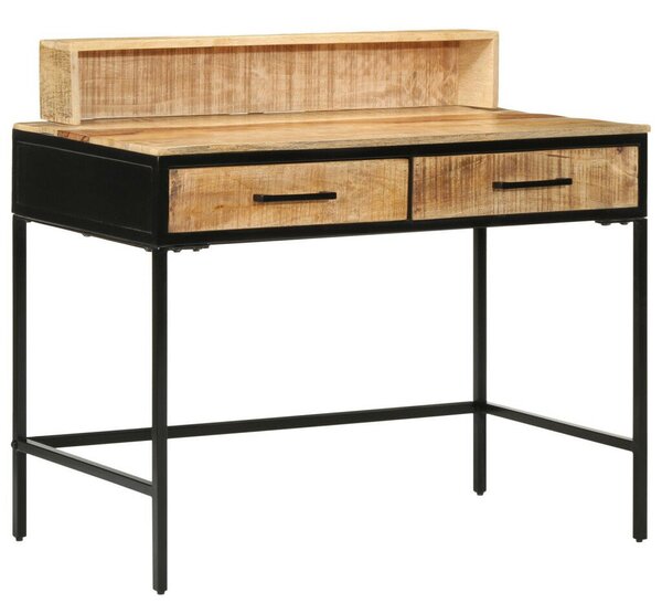 Konzol asztal 100x55x75 cm Tömör durva fa mangó