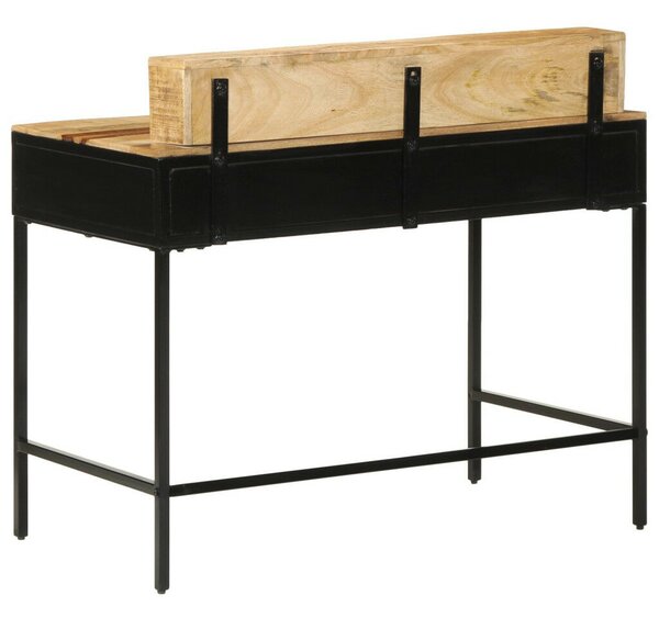Konzol asztal 100x55x75 cm Tömör durva fa mangó