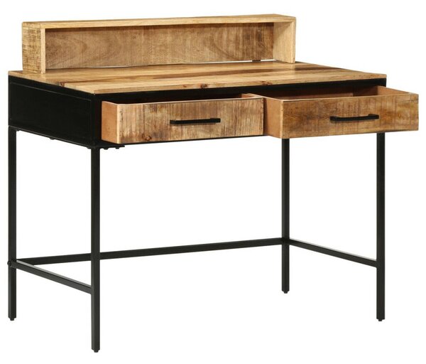 Konzol asztal 100x55x75 cm Tömör durva fa mangó
