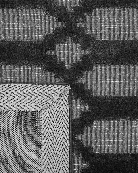 Szőnyeg CIZRE Sötétszürke 140 x 200 cm Viszkóz