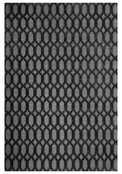 Szőnyeg CIZRE Sötétszürke 140 x 200 cm Viszkóz