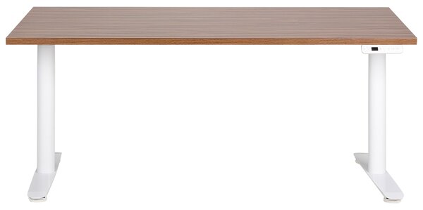 Elektromosan állítható asztal DESTINAS Barna/fehér 160 cm 72 cm