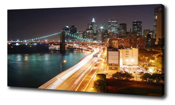 Vászonfotó New york éjjel