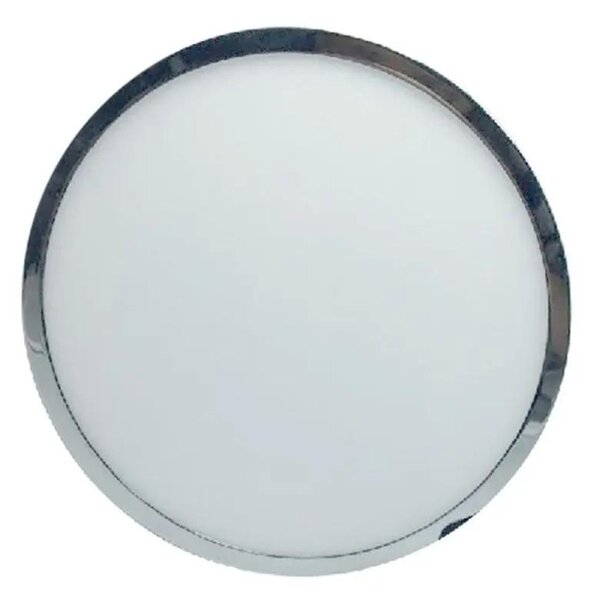 V-TAC falon kívüli mennyezeti kerek króm LED panel 12W meleg fehér - SKU 6364