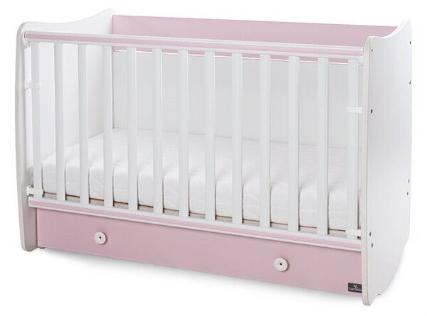 Lorelli Dream kiságy 70x140 - White Orchid Pink