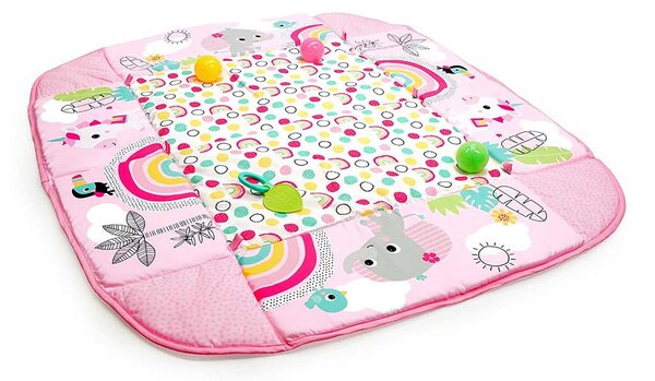 Bright Starts Játszószőnyeg, 5in1 PiP Your Way Ball Play™, Rainbow Tropics™, 0 hó+