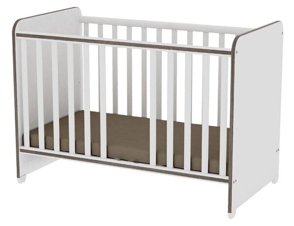 Lorelli Sweet Dream kiságy 60x120 - White &amp; Coffee / Fehér &amp; Kávé