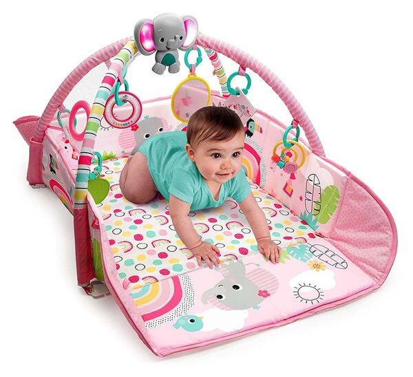 Bright Starts Játszószőnyeg, 5in1 PiP Your Way Ball Play™, Rainbow Tropics™, 0 hó+