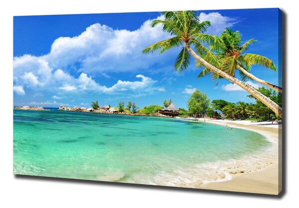 Vászon nyomtatás Seychelles strand
