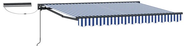 Elektromos Kihúzható Napernyő Kék, Fehér, Antracit 2,5 x 2 m
