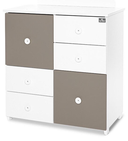 Lorelli Cupboard pelenkázó komód - White &amp; String ÚJ