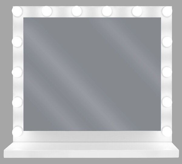 Tükör fésülködő asztalhoz LED BEAUVOIR Fehér