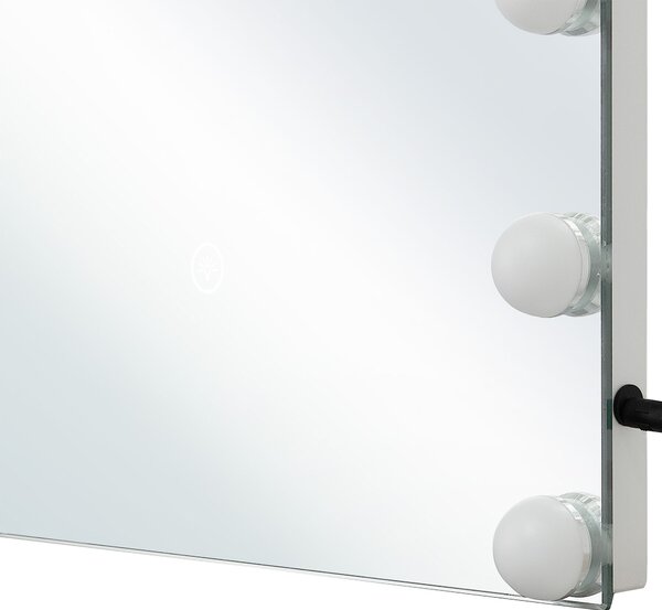 LED fürdőszobai tükör LUCENAY 40 cm 50 cm Ezüst